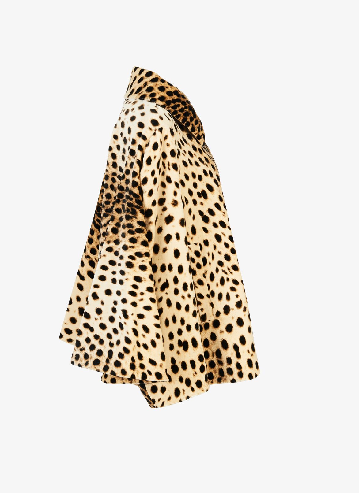 Flared Velvet Coat ALAÏA LIGHT BEIGE FLARED VELVET COAT